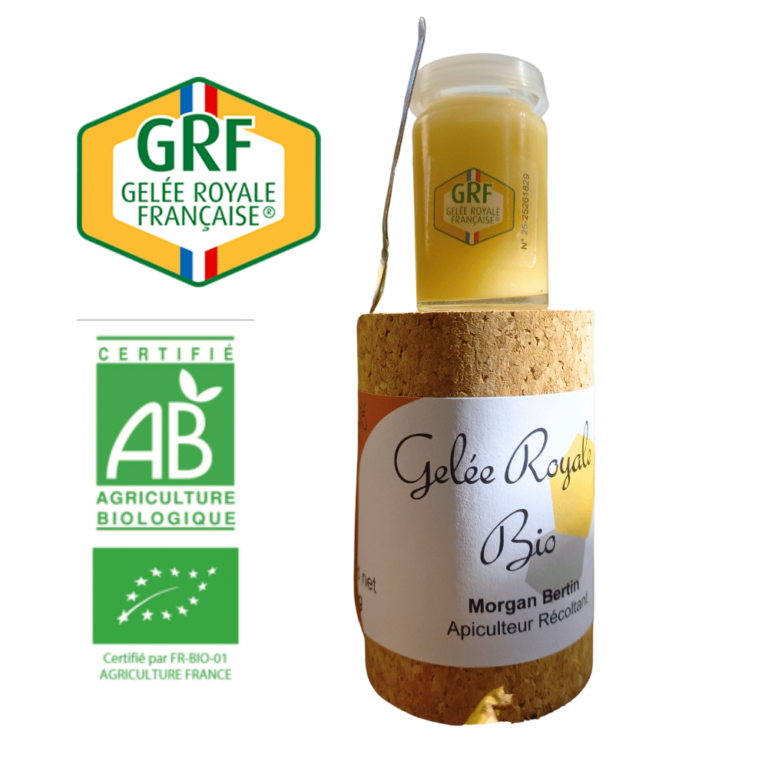 Gelée Royale Française GRF 25g avec emballage liège | direct producteur